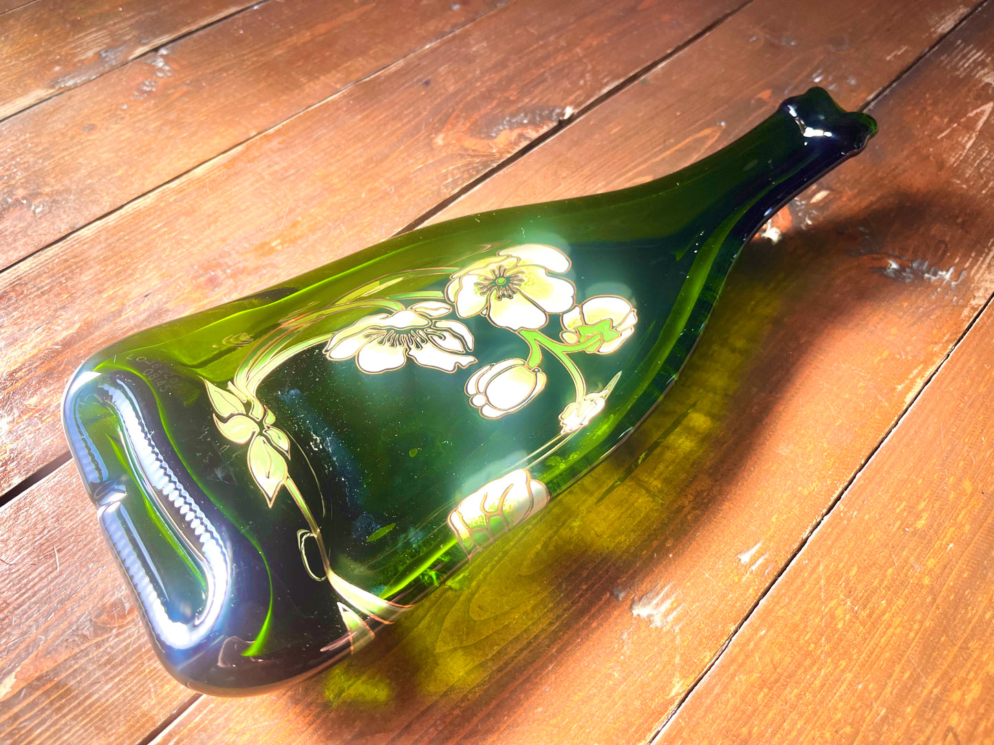 ワインボトル up cycling プレート