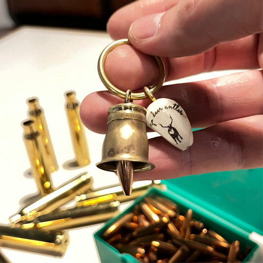 ハンターさんが使った薬莢のベル