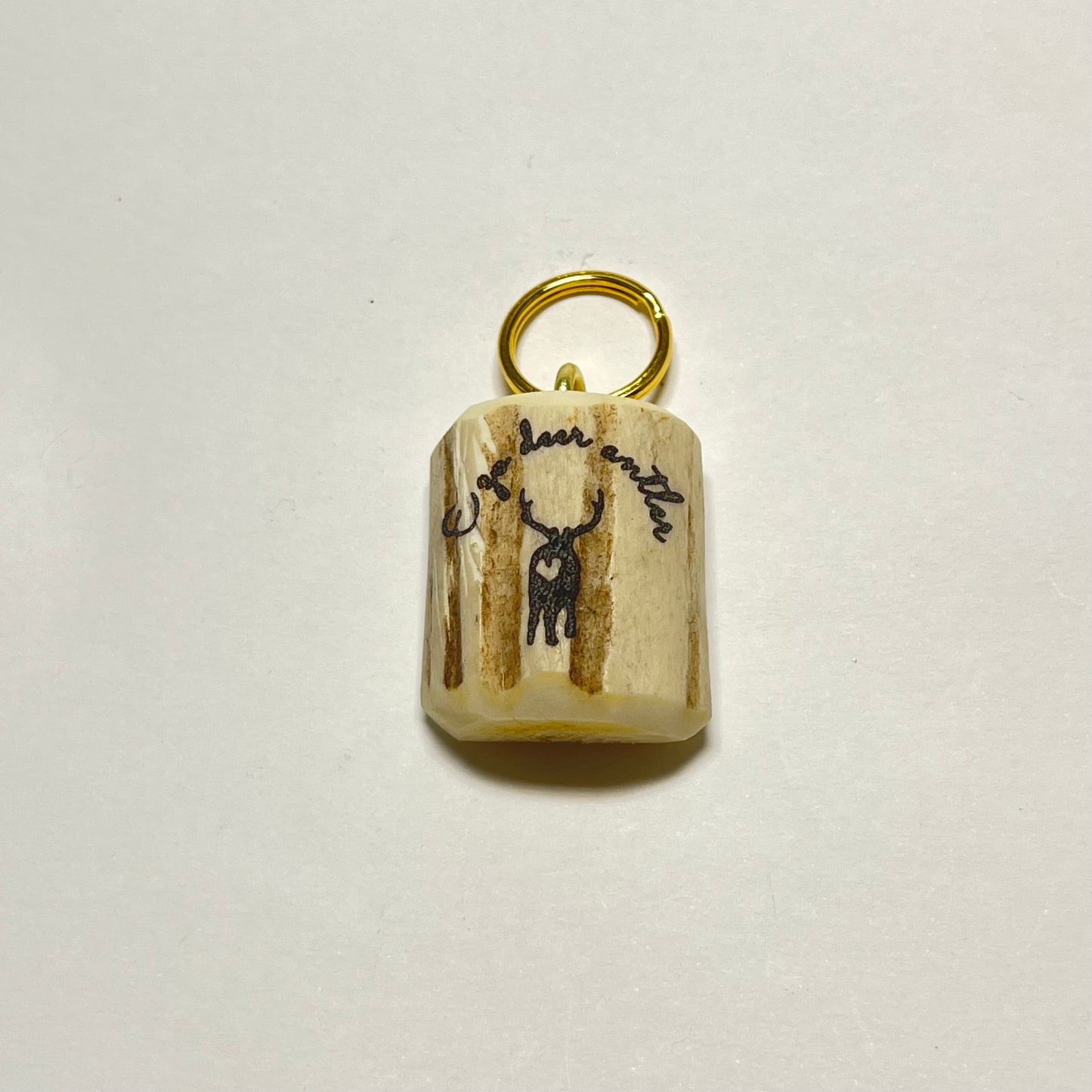 エゾ鹿角の♡ロゴチャーム