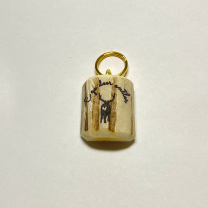 エゾ鹿角の♡ロゴチャーム