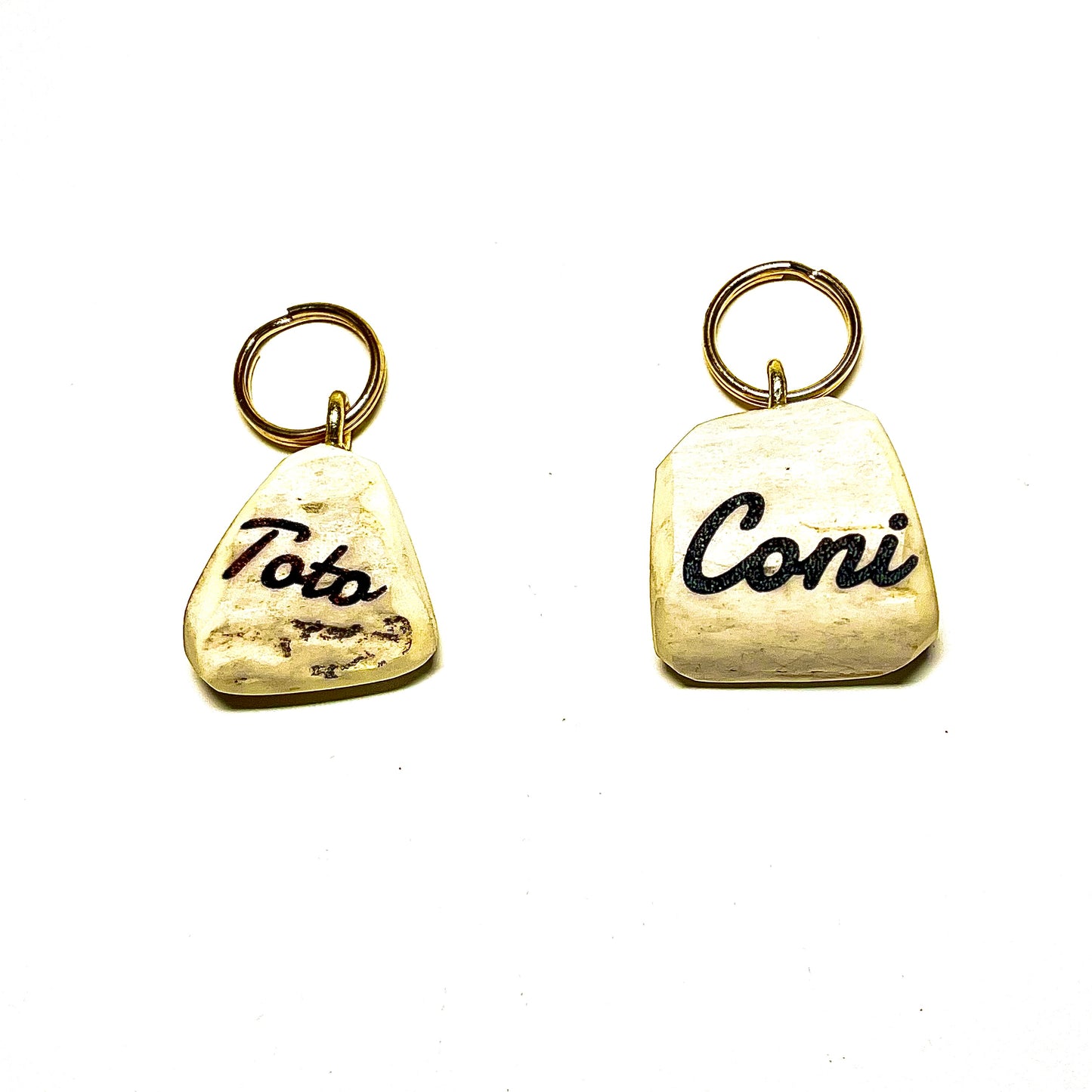 エゾ鹿角のペットタグ