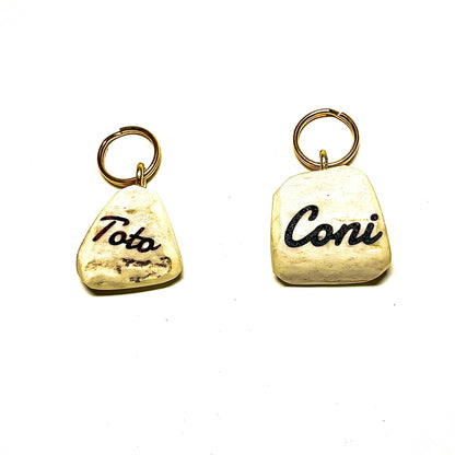 エゾ鹿角のペットタグ