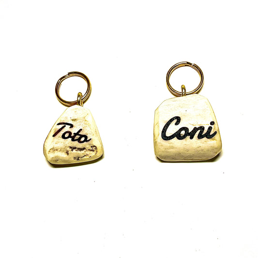 エゾ鹿角のペットタグ