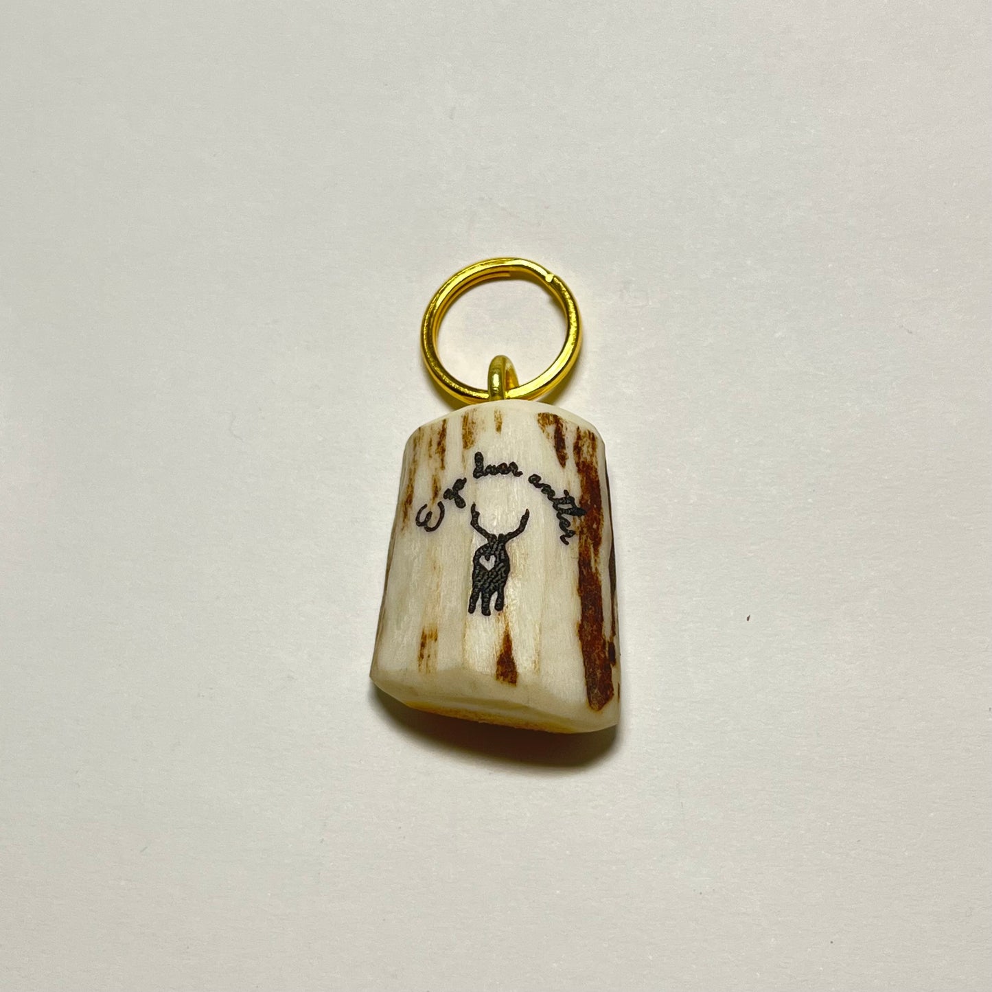 エゾ鹿角の♡ロゴチャーム