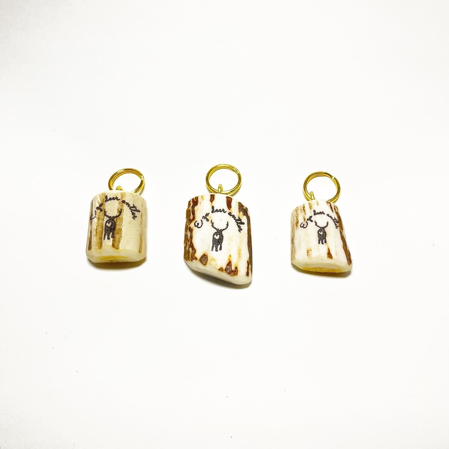 エゾ鹿角の♡ロゴチャーム