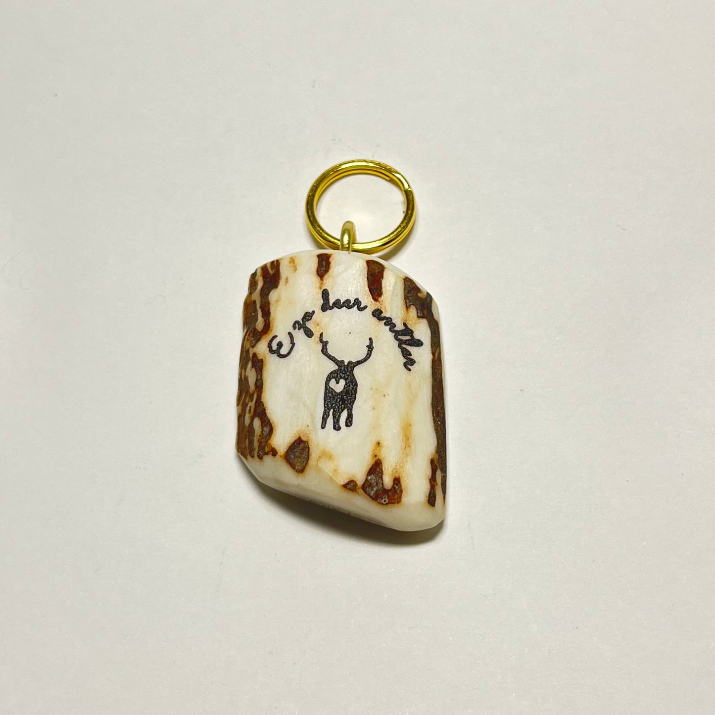 エゾ鹿角の♡ロゴチャーム