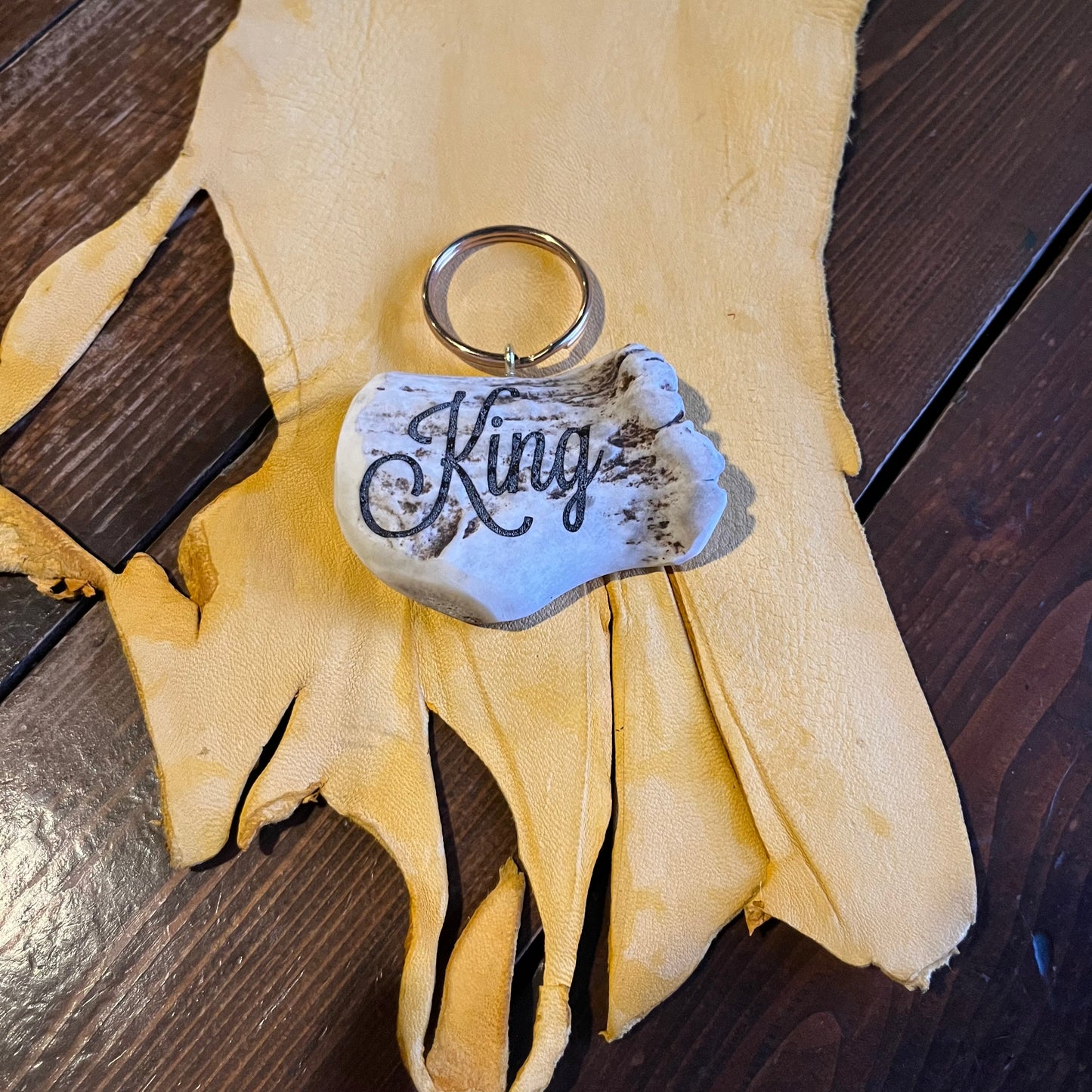 エゾ鹿角のペットタグ